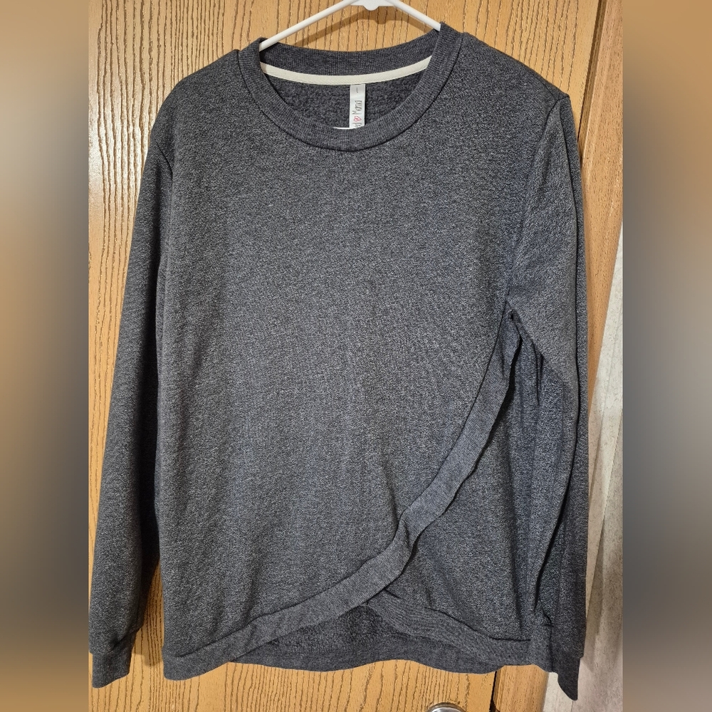 Latched Mama Charcoal Knit Top